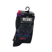 Wholesale - 4pk Villains Neon Nights Crew Socks, size 9-11, UPC: 701570991186